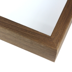 This walnut pickled robles shadowbox features a 1 " profile with a 2-1/8" depth. This wood frame has a perfect rustic finish to naturally compliment any artwork.