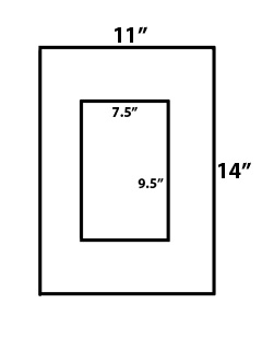 How to measure matboard size & artwork window size. 