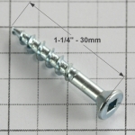 #8 1-1/4 inch - Flat Head, Robertson